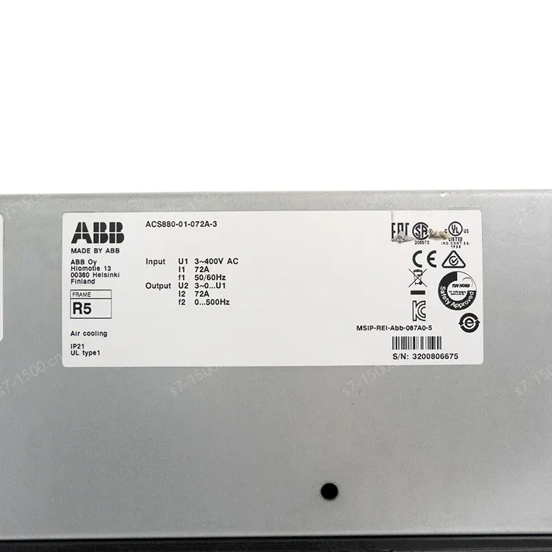 Abbs Acs880-01 430a-3 ACS880 Series ACS880-01-363A-3 ACS880-01-072A-3 Frequency Converter ACS880-37-0442A-3 AC Inverter