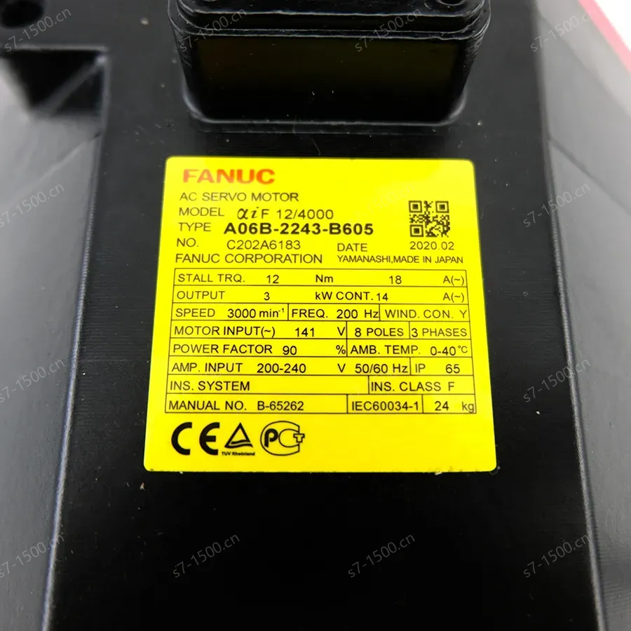 In Stock Original New Fanuc A06B-2243-B605 Servo Drive Motor AiF 12/4000 for Cnc Machine