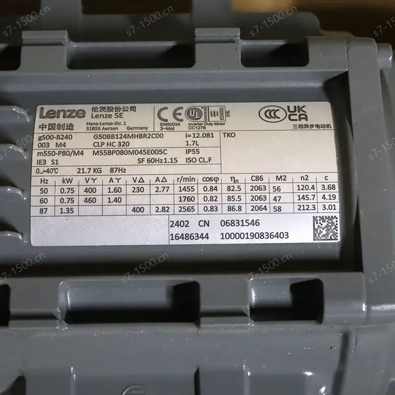 Lenze Original Brand Geared Motor G50BB124MHBR2C00 M55AP090M045E00UT-Original New Germany Made Industrial Electronic Equipment