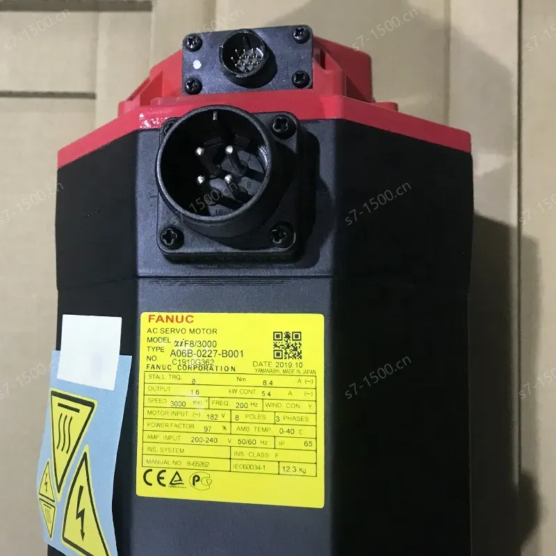In Stock FANUC Servo Motor A06B-0227-B001 FANUC Motor Model Alpha if 8/3000 Fanuc AC Motor