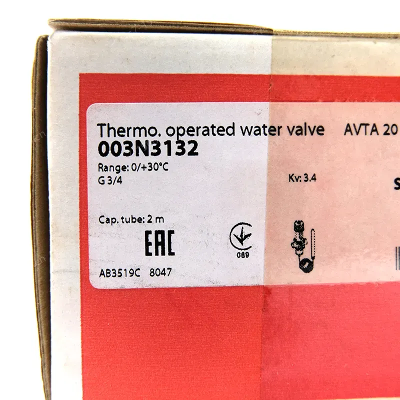 New Original Water Control Thermostatic Valve 003N3132 AVTA20 Danfoss AVTA