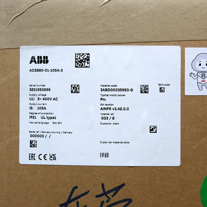 Abbs Acs880-01 430a-3 ACS880 Series ACS880-01-363A-3 ACS880-01-072A-3 Frequency Converter ACS880-37-0442A-3 AC Inverter