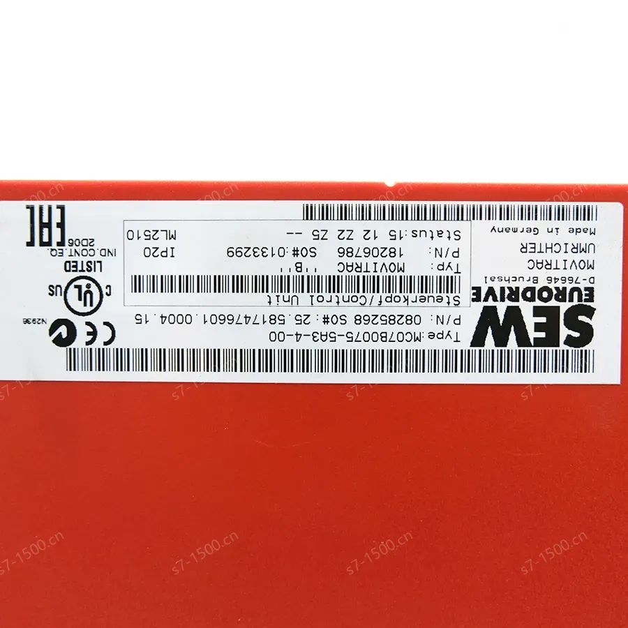 Brand New and Genuine SEW-Eurodrive MC07B0075-5A3-4-00 for Industrial Machine